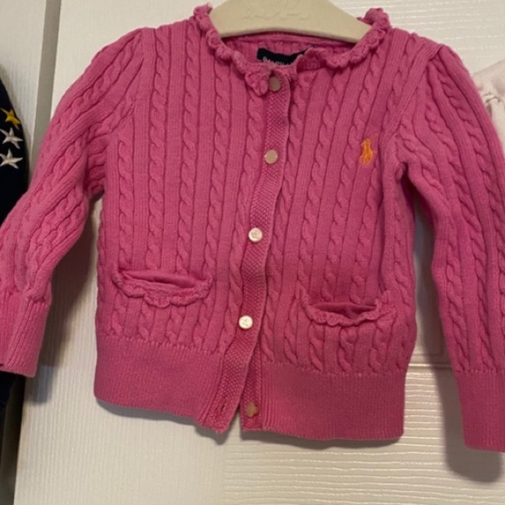 Ralph Lauren signature cable knit cardigan